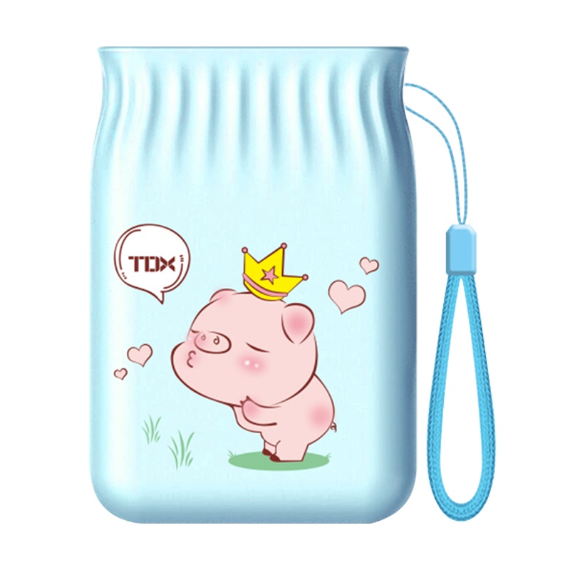 铁达信X-80D蓝色迷你8000毫安充电宝小香包vivo苹果安卓华为oppo通用移动电源