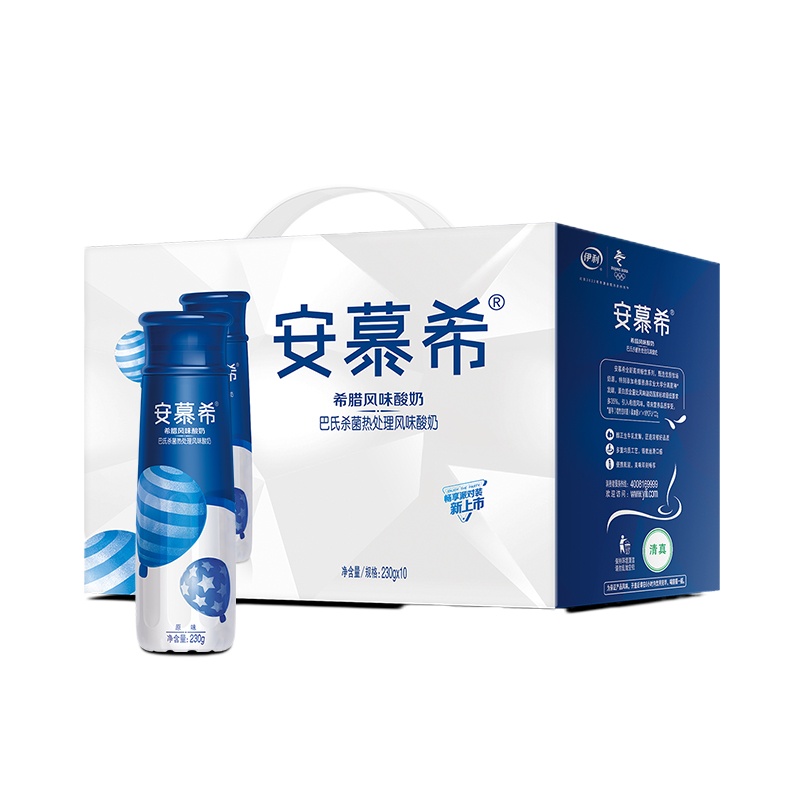 伊利安慕希高端畅饮型希腊风味酸奶230g*10瓶