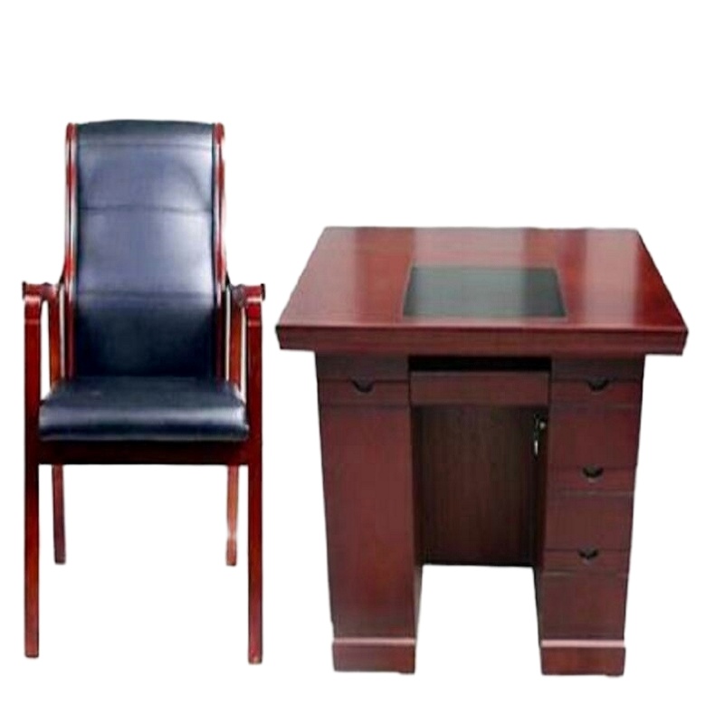 心业1.2米油漆饰面办公桌斜扶手皮面会议椅XY-QMBGZY12办公桌椅套装  此产品单件不出售批量请联系客服