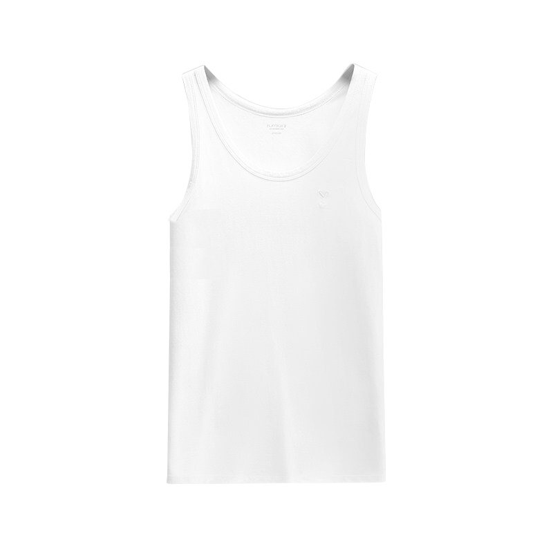 花花公子背心男士纯棉修身吊带无袖运动健身背心打底工装吸汗弹力潮男7118