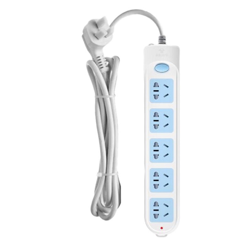 BULL公牛 接线板 10A 250V 5位总控 3米导线 新国标 GN-602