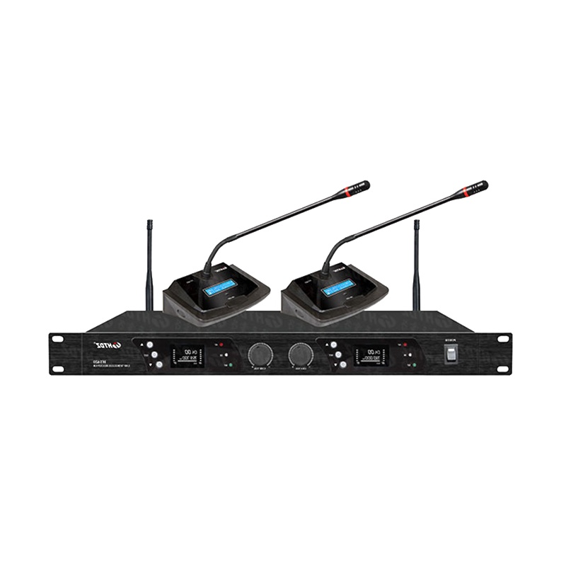 海天电子(HTDZ)HT-620 无线会议麦克风 一拖二U段无线麦克风 无线鹅颈话筒 会议、教学、培训、演讲音响