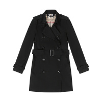 博柏利 BURBERRY 女款 聚酯纤维中长款风衣外套40470411