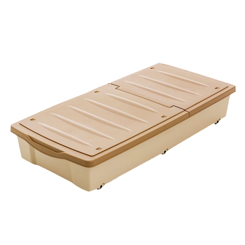 禧天龙Citylong 塑料床底收纳箱54L特大号衣物整理床下滑轮储物箱