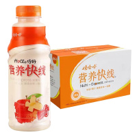 [娃哈哈官方]娃哈哈营养快线苹果牛奶原味调制乳饮料500g*15整箱