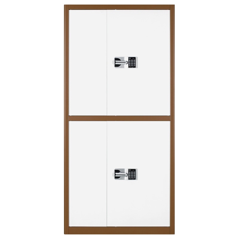 三圣 办公家具保密柜密码柜保险柜档案文件柜储物柜国保锁通双节咖白套色保密柜带抽 [特殊定制颜色]