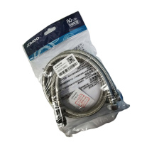 九牧 XH51AG-080101C-1 水龙头进水 不锈钢丝编织单头管 80cm 尖头软管 一根/袋