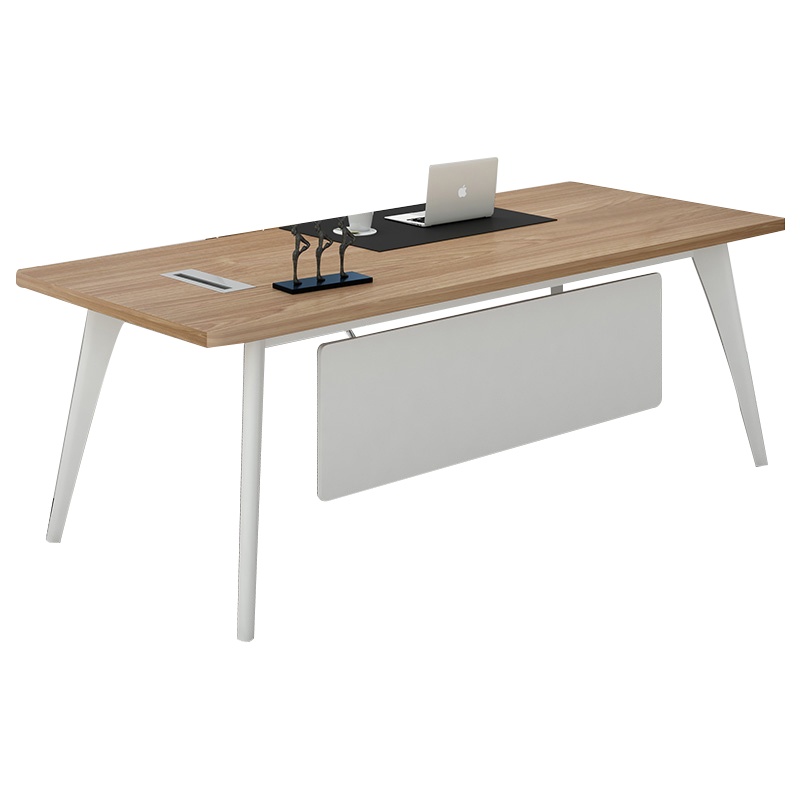 创世人 老板办公桌简约现代总裁单人班台主管桌经理桌办公桌椅侧柜组合办公家具