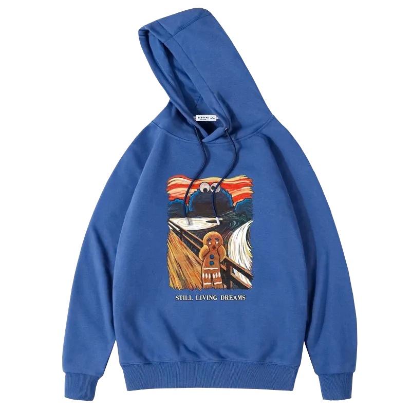 DEBRAND卫衣男春秋新款潮流百搭连帽休闲ins潮牌情侣宽松长袖上衣