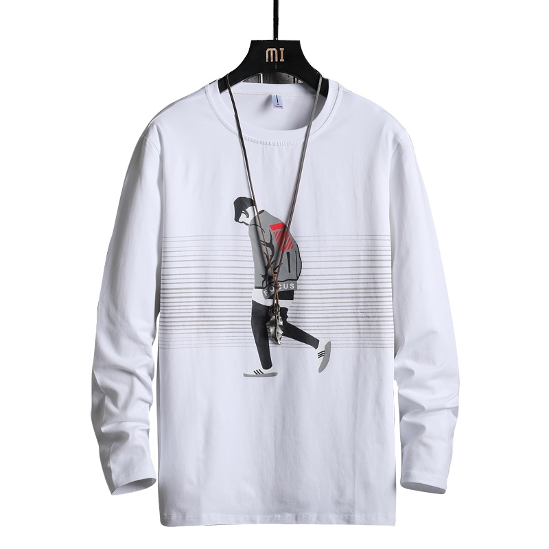 白渠2021夏季时尚新款潮流宽松纯棉男装T恤潮牌ins半袖休闲体恤男JC.T357