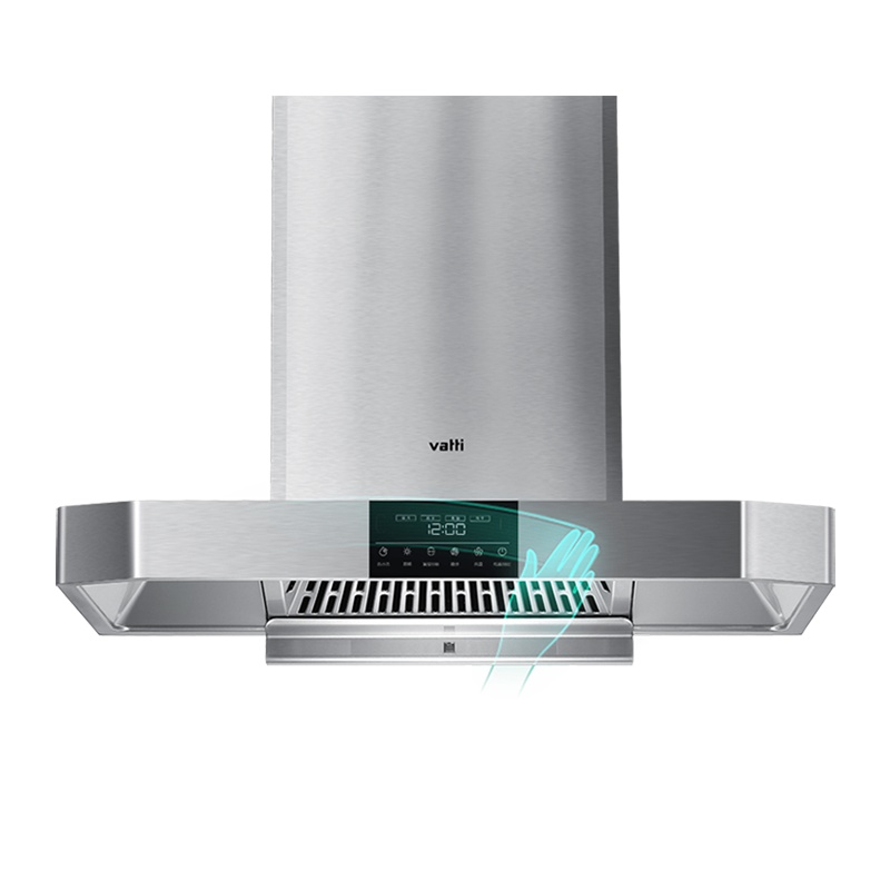 华帝(vatti)22立方飓风吸力欧式顶吸抽油烟机挥手智控830Pa强劲速排智感恒吸热水洗CXW-220-i11141