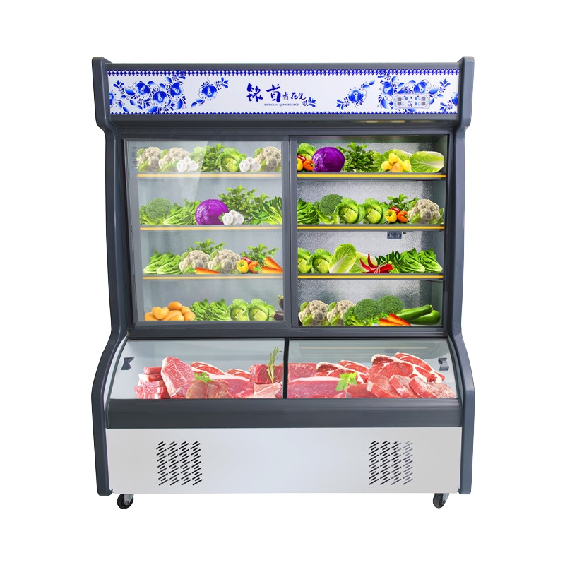 铭首(Minsow) HY-1600 点菜柜 760升1.6米 商用展示柜 上冷藏柜下微冻柜 保鲜柜 麻辣烫柜 冰柜