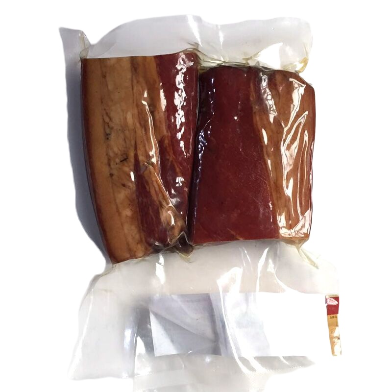 2斤腊肉柴火烟熏腊肉腊肠五花熏肉腊猪头皮农家腊味 2斤后腿腊肉[肥瘦相当]