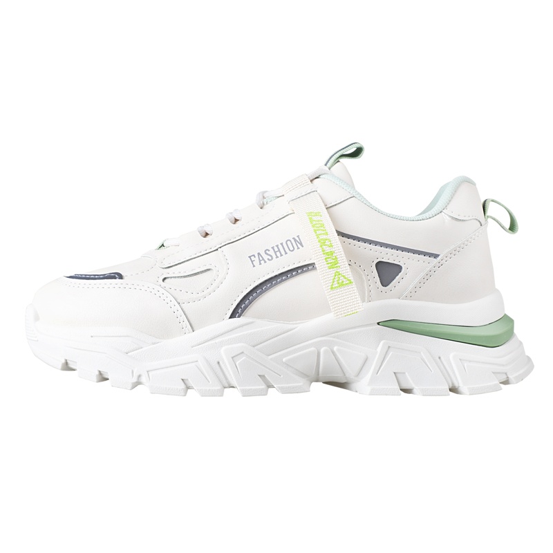 双星休闲鞋春秋女士百搭老爹鞋厚底增高运动鞋