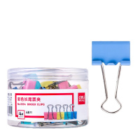 得力(deli)8554 金属4#燕尾夹票据夹子