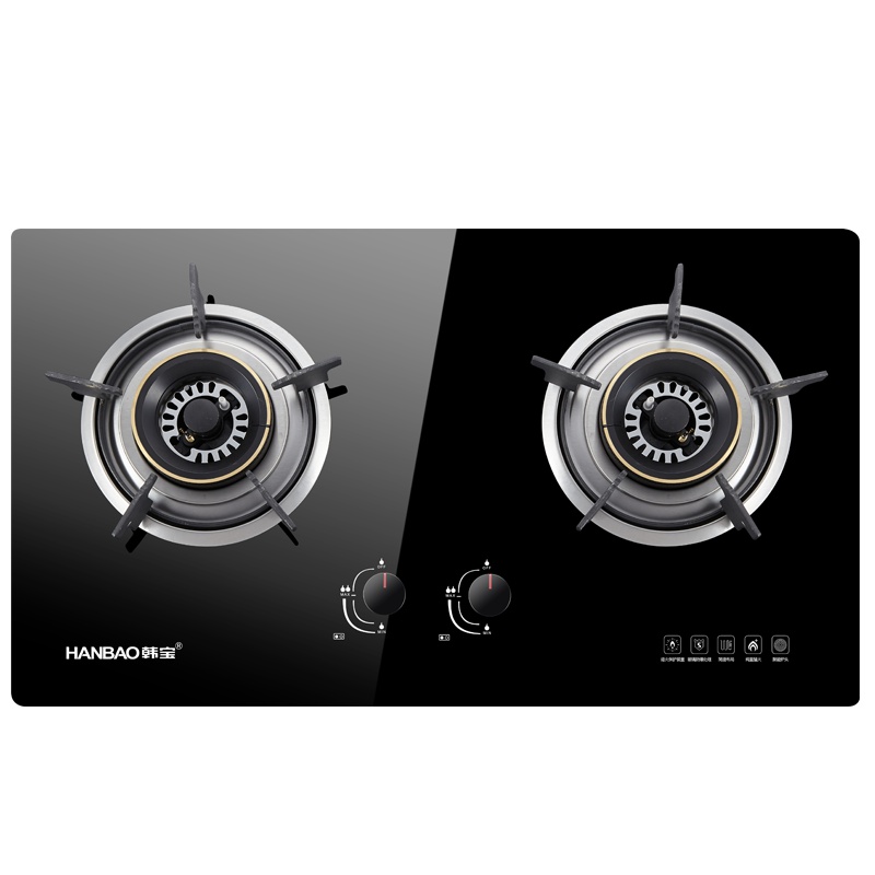 韩宝(HANBAO)燃气灶煤气天然气液化气双灶煤气燃气炉嵌入式灶台DSB19
