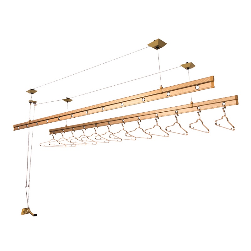 好太太(HOTATA)GW-6818 手摇加厚 双杆晾衣架 晒衣架