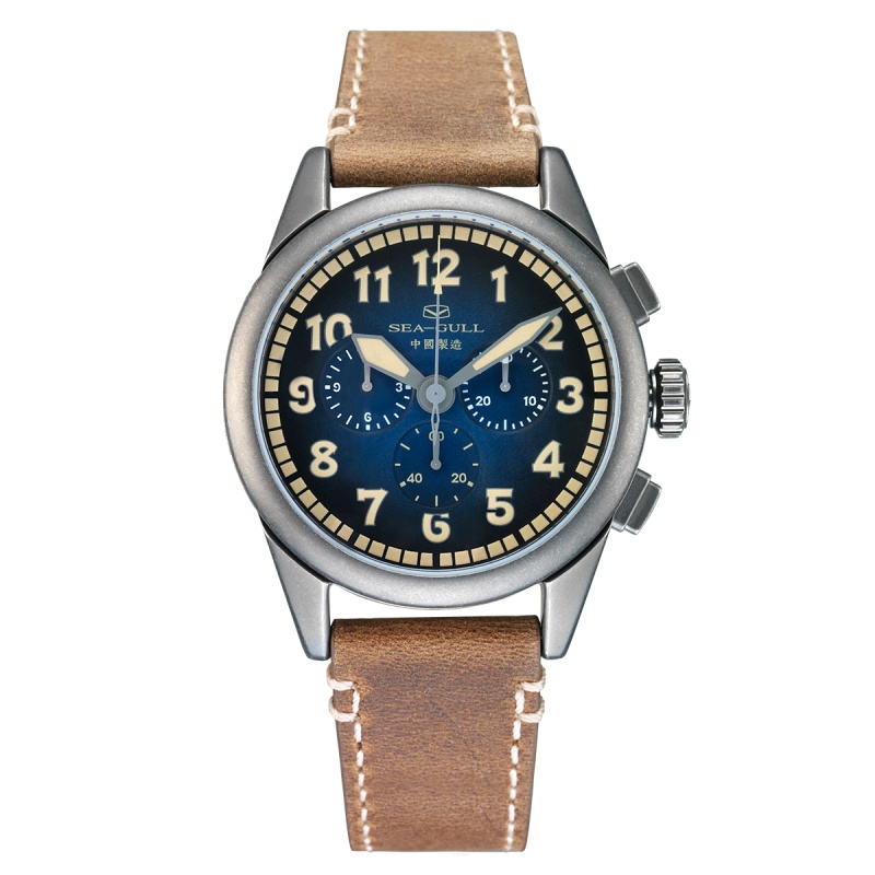 海鸥表(SEAGULL) 商务 计时码表 自动机械多功能 运动休闲 防水机械表 男表 819.33.1038