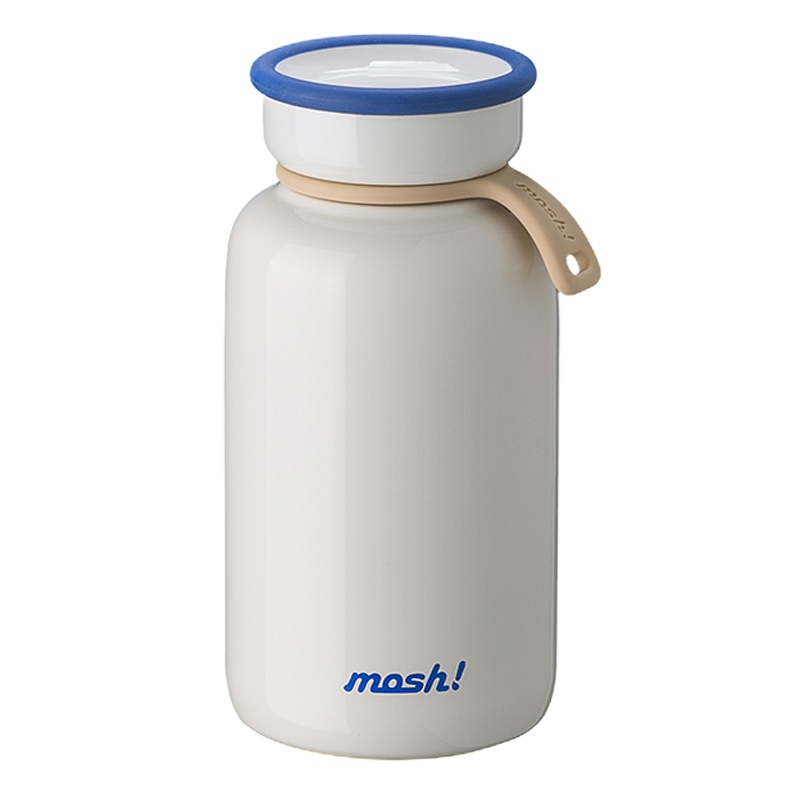 日本mosh!保温杯保冷杯拿铁系列 450ml 白色