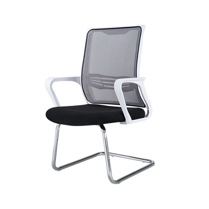 [理政]办公椅 电脑椅 弓形椅 带扶手职员椅 员工椅 网布椅