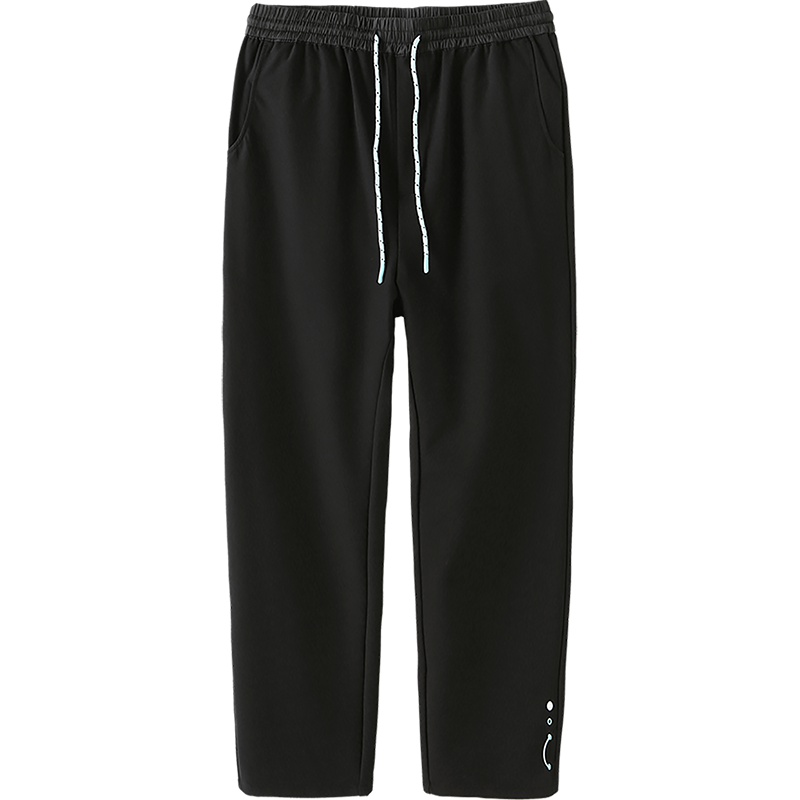 马克华菲男装春新款宽松直筒抽绳男式休闲裤