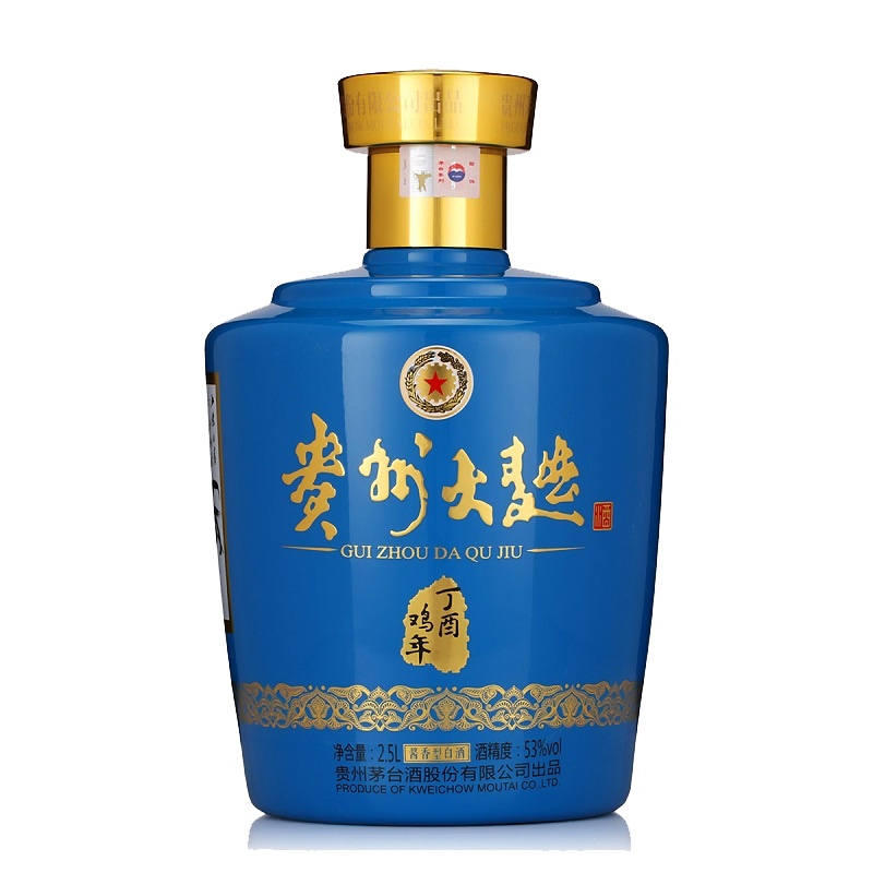 贵州茅台酒股份有限公司出品 收藏酒 贵州大曲鸡年 纪念酒 53度酱香型白酒 2.5L单瓶