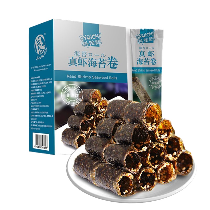 ZHMD料饴记 真虾海苔卷200g(约10包)