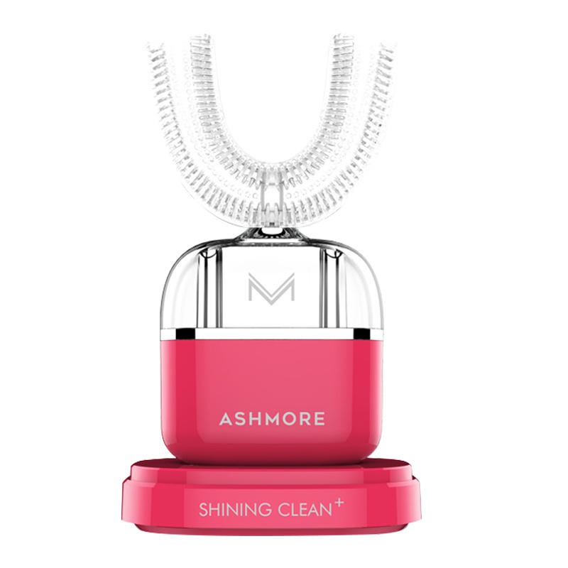 艾诗摩尔NIYAGO懒人电动牙刷神器全自动智能男女情侣套装美白U型洁牙仪 活力红