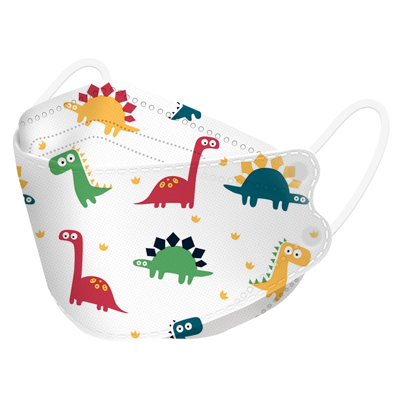 KF婴儿童94口罩3d立体0到6月小孩宝宝1专用3小童男孩女孩男童女童0-2岁100只恐龙