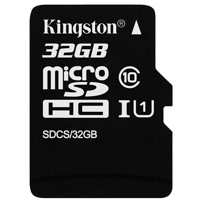 Kingston金士顿32GB高速手机内存卡sd卡CLASS 10安防监控摄像头32gTF卡行车记录仪存储卡+TF读卡器