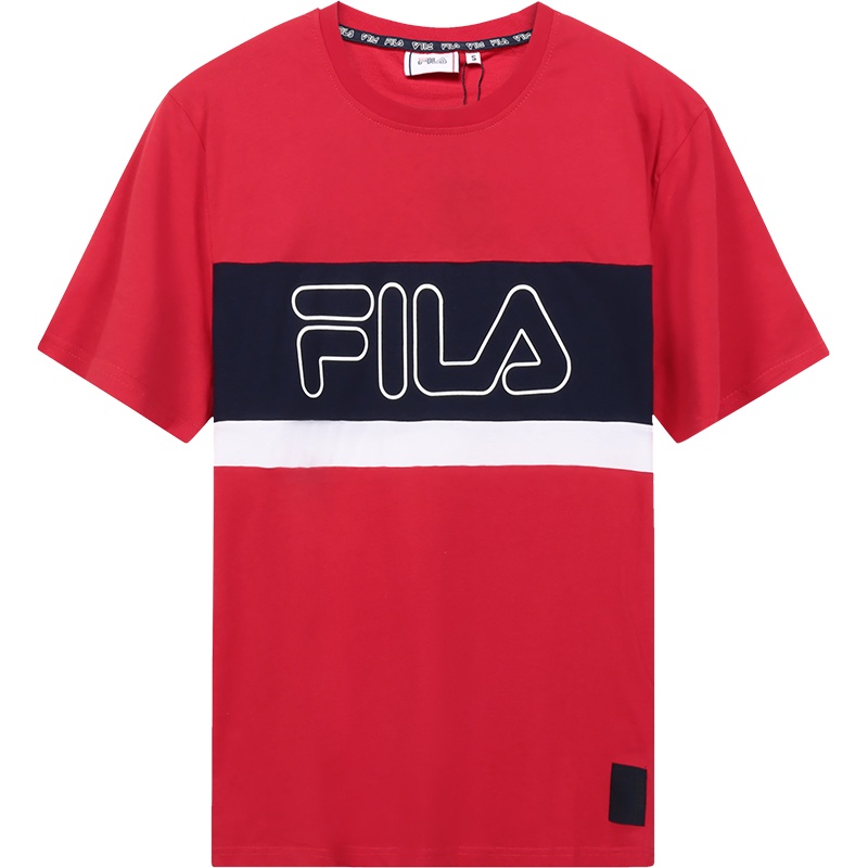 FILA 斐乐 男士 棉质圆领短袖T恤 683183