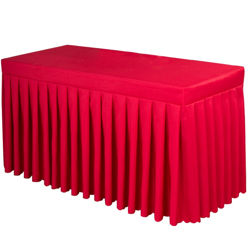 2件装桌布 桌套酒店培训办公展会活动长方形台裙桌裙签到台布