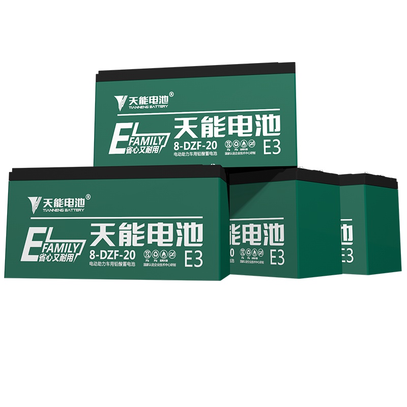 [天能]电池4只16vv20ah适用于雅迪新日爱玛电动电瓶车电池