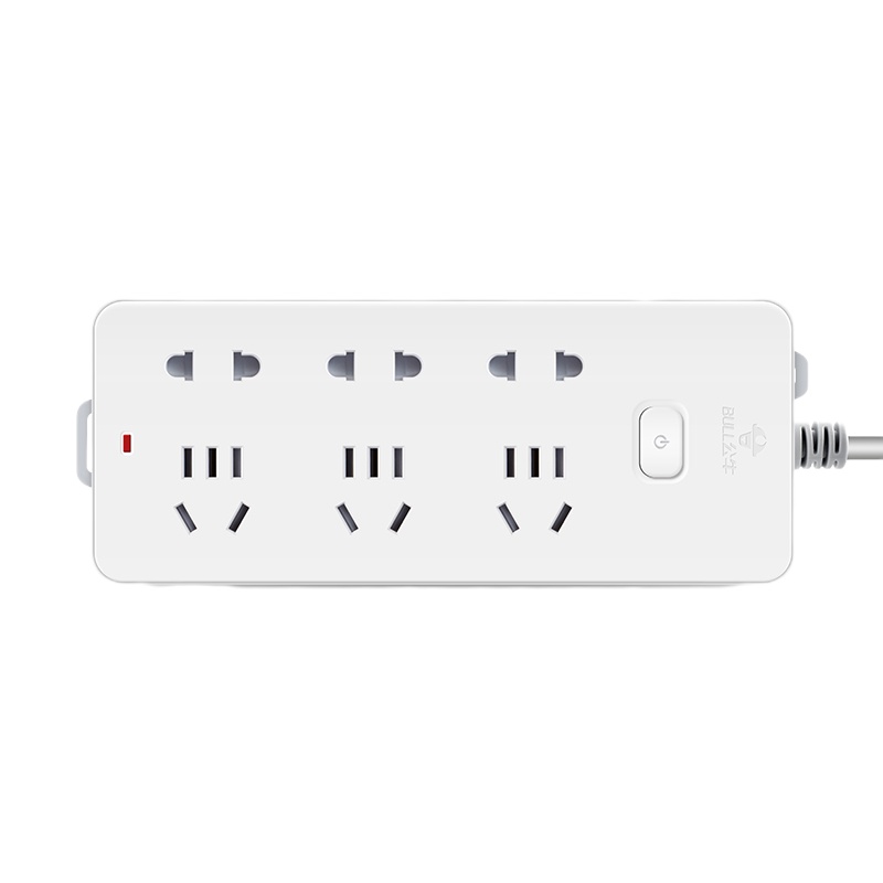 公牛(BULL)GN-402 新国标插座 插线板/插排/排插/接线板/拖线板 6位总控全长3米