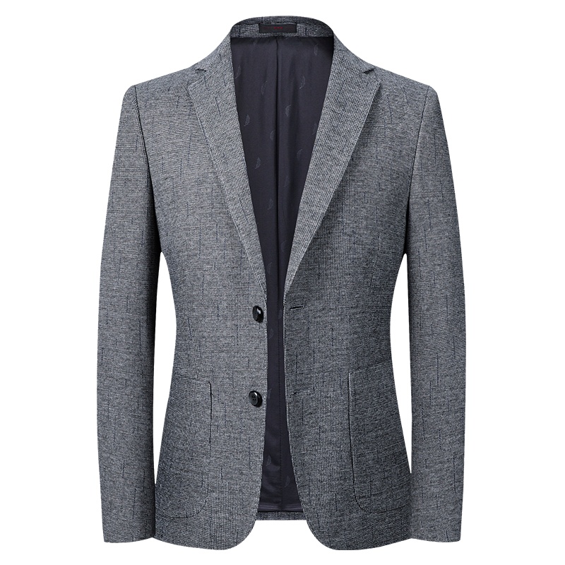 莱诗伯特新款休闲西装免烫弹力男式西服修身小西装