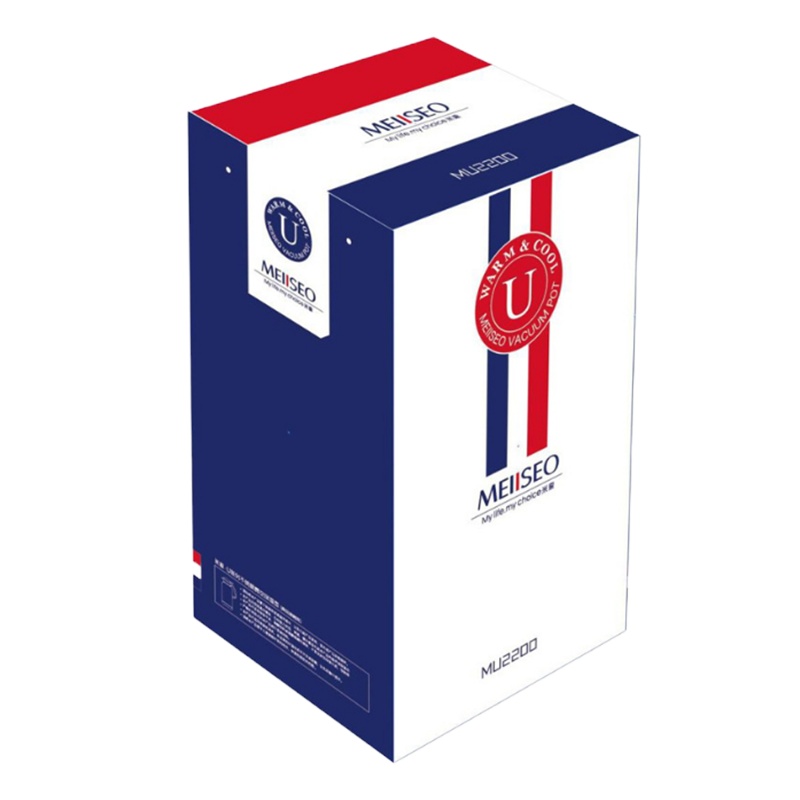 C&C 保温壶 U系列保温瓶 MU2200 SQ-MS000P78 樱花粉、华贵金、酒红色、牛奶白 四色随机发