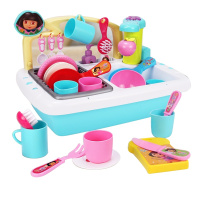 群丰朵拉 女孩仿真过家家玩具姐姐推荐电动循环出水洗碗机2590P仿真戏水厨房做饭