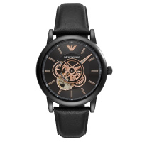 阿玛尼(Emporio Armani)男士自动机械镂空手表时尚潮流百搭腕表明星吴磊同款 AR60012