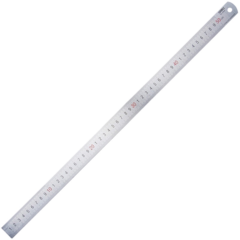 得力(deli) 8464 钢直尺 50CM XHJ 单只装