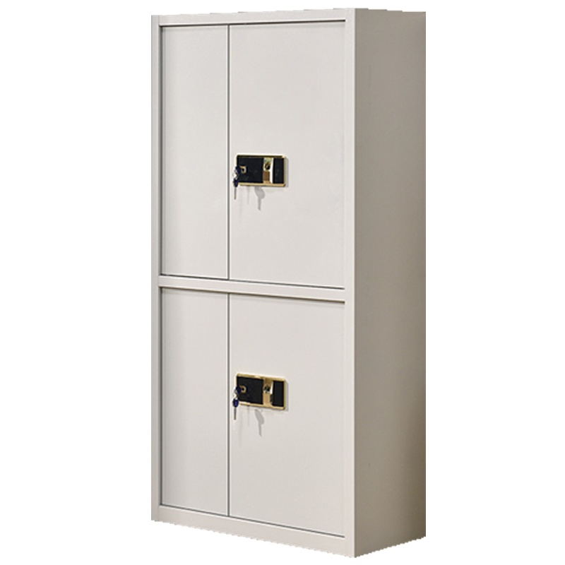 格具(GEJU)电子保密柜文件柜档案柜保密柜双保密密码柜指纹锁灰白加厚款