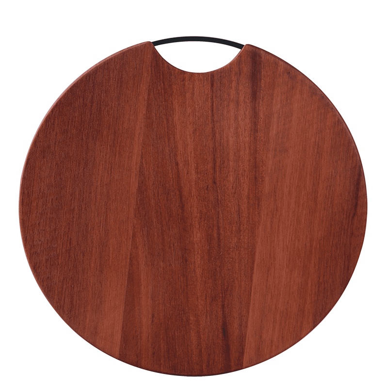 双枪圆形砧板加厚整木蔷薇木实木木质砧板厨房面板案板切菜板圆形菜墩 ZB8133（￠330×35mm）