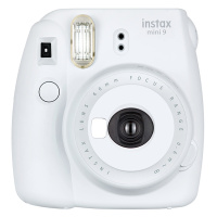 富士（FUJIFILM）INSTAX 拍立得 相机 一次成像胶片相机mini9 烟灰白色套装 套餐三（含50张相纸）