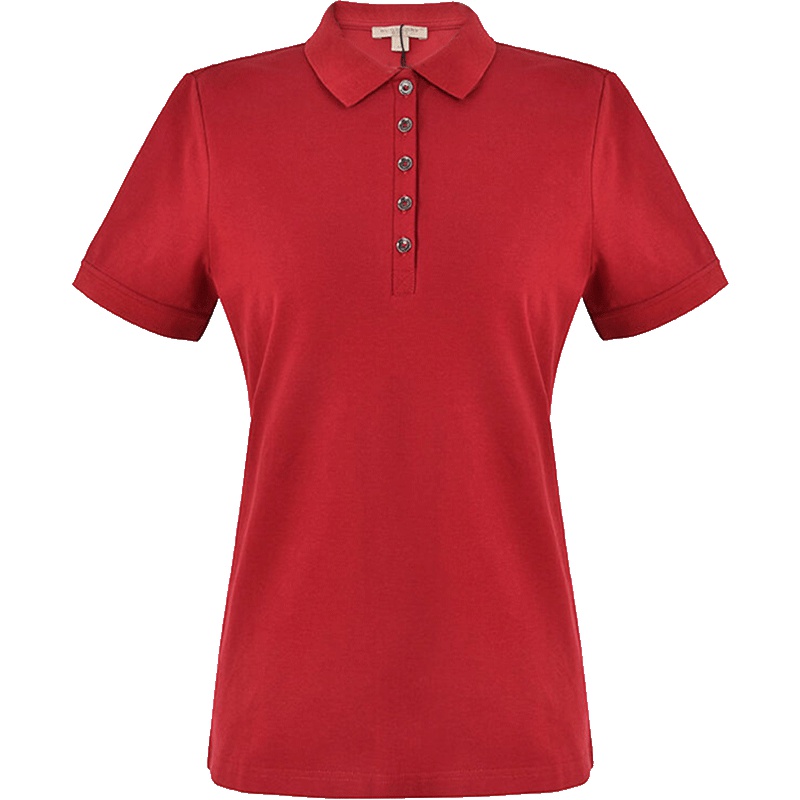 BURBERRY 博柏利 女士弹力棉珠地网眼布短袖POLO衫 45576941