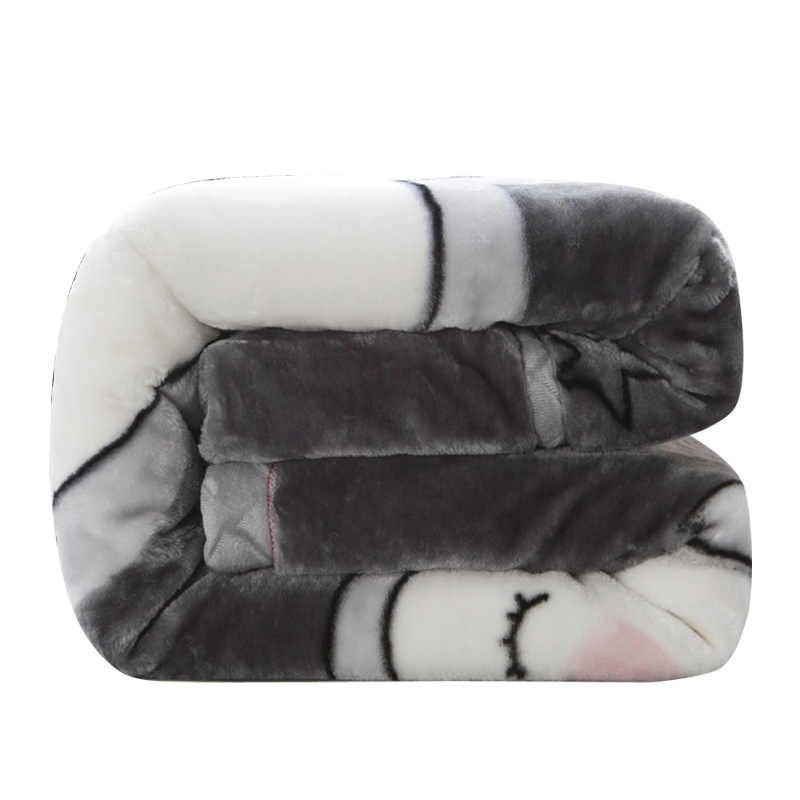珊瑚绒毯子冬季加厚法兰绒毛毯学生单人宿舍保暖被子冬用床单双层 AQN-030011