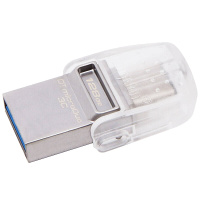 金士顿(Kingston)128GB U盘 DTDUO3C G3 手机电脑两用优盘USB3.2与Type-C双接口紫色