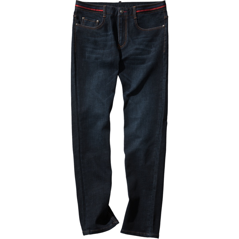 千纸鹤牛仔裤男直筒小脚韩版水洗休闲裤子2018潮流男士长裤80062