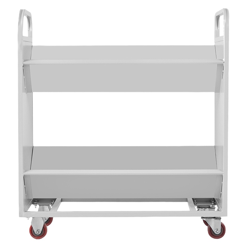钱柜 800*360*900mm 图书馆书车学校书店手推车 档案室移动静音小推车 二层V型(单位:台)