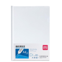 得力(deli)5901 a4抽杆夹加厚15mm竖版杆文件夹拉杆夹试卷夹 约放80张 随机色(10个装)