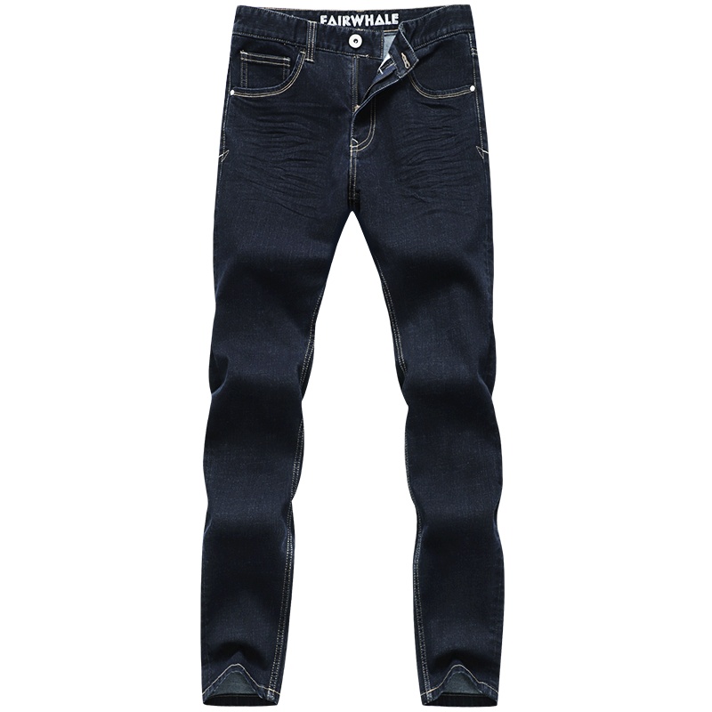 马克华菲牛仔裤男2019冬季新款韩版修身小脚百搭裤子秋冬长裤男裤