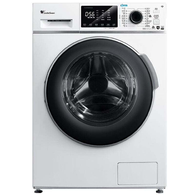 小天鹅(LittleSwan) 10公斤全自动变频滚筒洗衣机智能水魔方 银离子除菌 TG100VT86WMAD5极地白